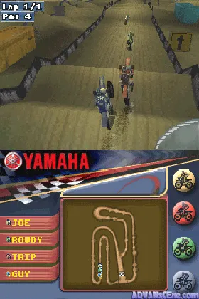 Yamaha Supercross (USA) screen shot game playing